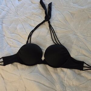 Black Strappy Bikini Top